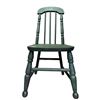 Image 1 : Small Green Vintage Antique Childrens Wooden Chair