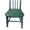 Image 3 : Small Green Vintage Antique Childrens Wooden Chair
