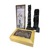 Image 1 : Lot of 4 Native Indigenous First Nations Pieces Totem Poles, Box and Portrait