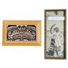 Image 2 : Lot of 4 Native Indigenous First Nations Pieces Totem Poles, Box and Portrait