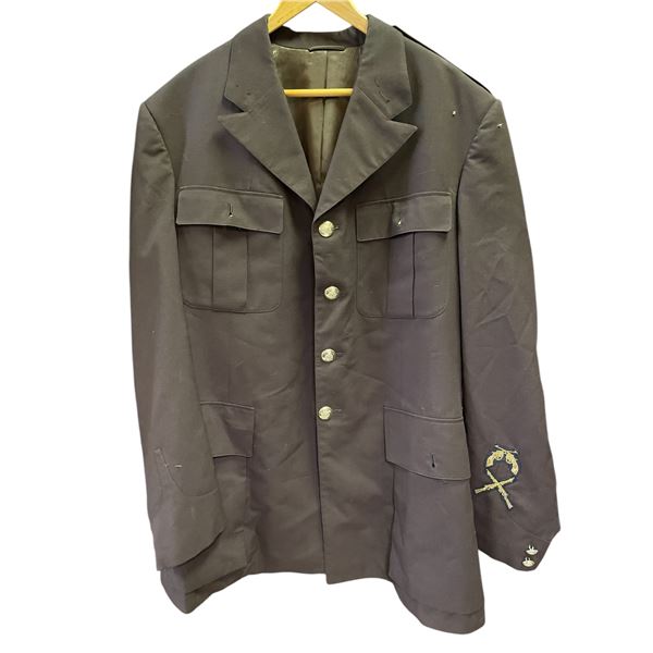 Vintage Brown RCMP Mountie Gendarmerie Service Uniform with Marksmanship Badges