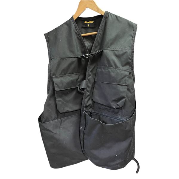 Fernhill Large Black Fishing Utility Vest