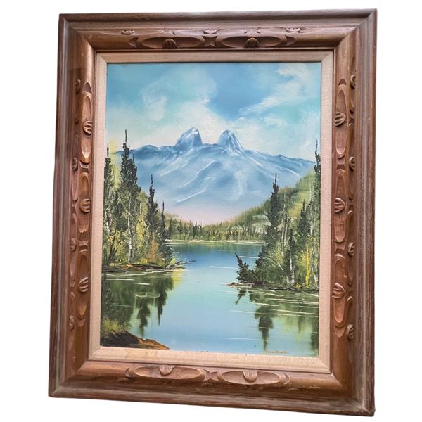 Scenic Oil Painting Signed Thelma S