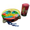 Image 1 : 2 Tin Toys Post Box and Tambourine