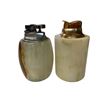 Image 1 : 2 Piece Lighter Set Evans Carved White Stone and Carved Marble Lighter
