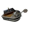 Image 3 : Horse and Stirrup Black Silver Color Table Lighter and Cigarette Box