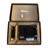 Image 1 : B.M.J. Japan Black & Gold Tan Cigarette Case and Lighter Combo W Box