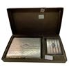 Image 1 : Evans Nickel Silver Cigarette Case and Match Box
