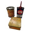 Image 1 : Collection of 3 Vintage Household Tin Cans