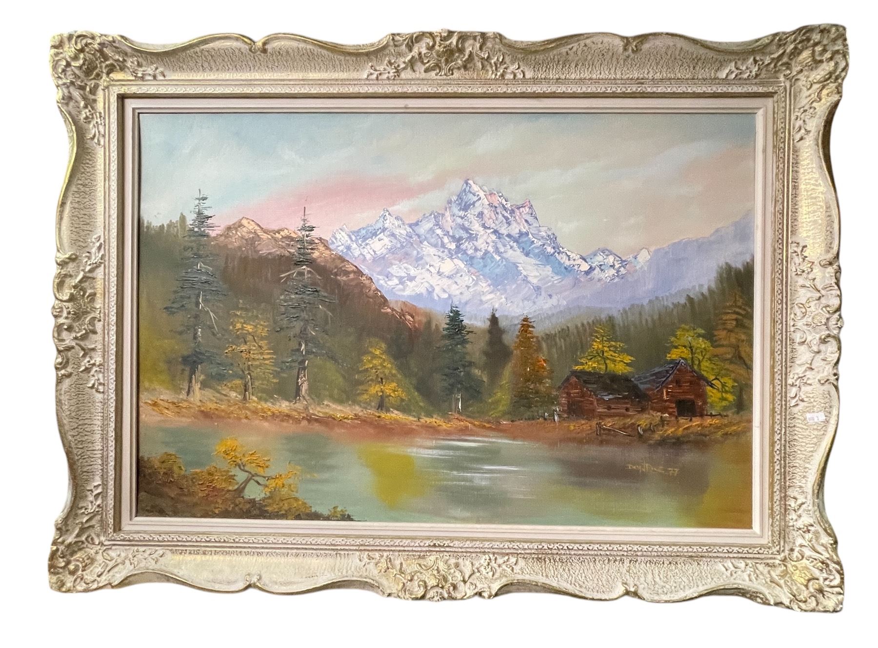 Scenic Oil Painting Signed Signed Don Rice 77