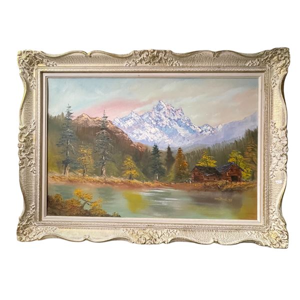 Scenic Oil Painting Signed Signed Don Rice 77