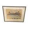 Image 1 : Watercolor Beach Scene signed Alicia C Wiley