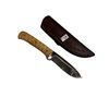 Image 1 : Vintage Bone Carved Handle Knife With Sheath