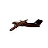 Image 4 : Vintage Carved Wooden Airplane