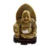 Image 1 : Vintage Carved Soapstone Happy Buddha Statue