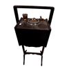 Image 1 : Vintage Smokers Stand With Ashtray, Cutter, & Single Compartment