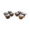 Image 1 : 8 Vintage Royal Crown Derby Tea Cups