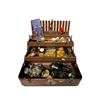 Image 1 : Antique Fishing Tackle box and Contents Lures and Reels Milwards Magnacast