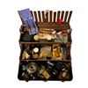 Image 2 : Antique Fishing Tackle box and Contents Lures and Reels Milwards Magnacast