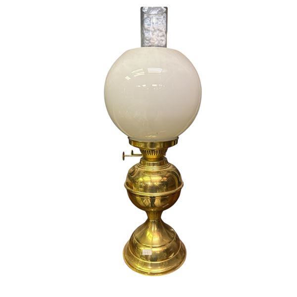Vintage Brass Oil Lamp