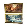Image 1 : 2 Large Framed Nature Scene Prints: Earl Daniels & Robert Wood