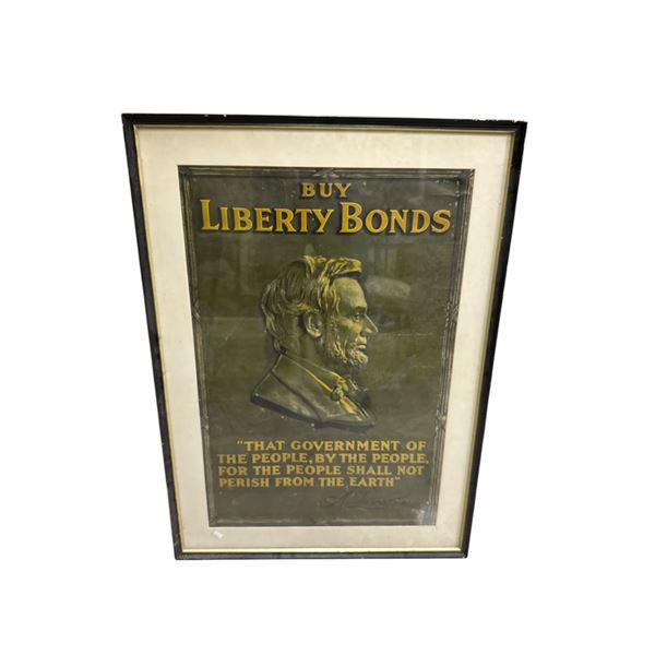 Framed Vintage Buy Liberty Bonds Poster