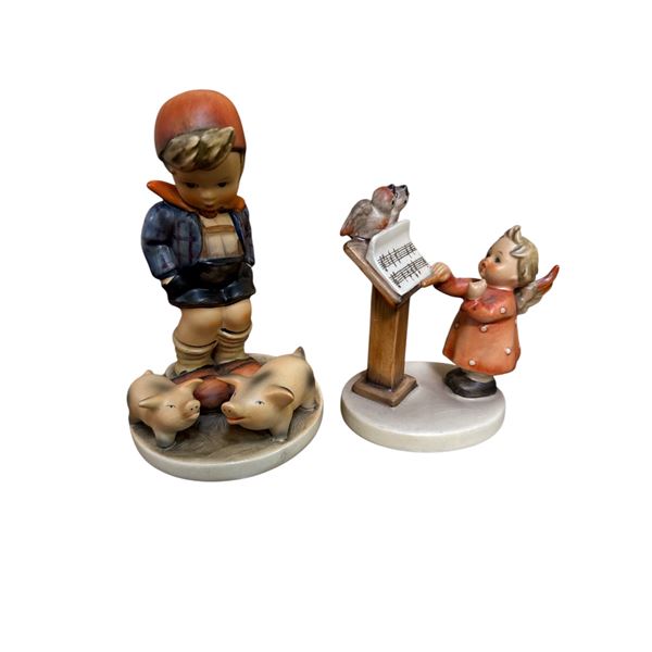 2 Vintage Goebel Porcelain Figurines