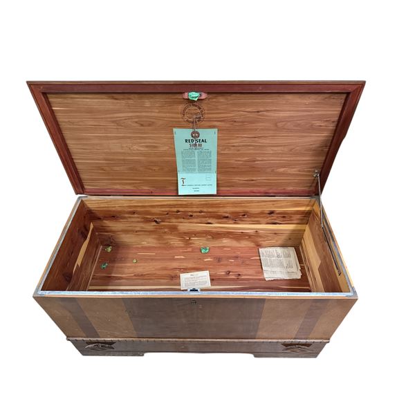 Vintage The Honderich Red Seal Cedar Chest