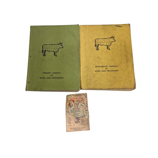 2 Vintage Manuals Of Retail Metal Processing & Topsy's Roost Menu