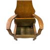Image 2 : Vintage Oak Mirror Back Hall Bench With Storage Under Seat