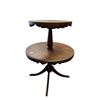 Image 1 : Vintage 2 Tier Skirted Duncan Phyfe Side Table