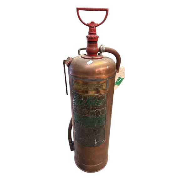 Vintage Fyr-Fyter Copper Fire Extinguisher