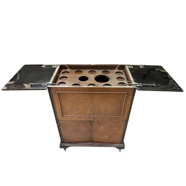 Vintage Rolling Fold Up Bar