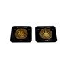 Image 1 : Lot of 2 1971 Canadian Silver Dollar Coins British Columbia 23.3 grams 50% silver and 50% copper