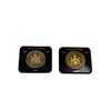 Image 1 : Lot of 2 1971 Canadian Silver Dollar Coins British Columbia 23.3 grams 50% silver and 50% copper