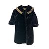 Image 1 : Hudsons Bay Company Faux Fur Coat Brown Real Fur Trim