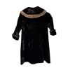 Image 2 : Hudsons Bay Company Faux Fur Coat Brown Real Fur Trim