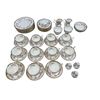 Image 1 : 53pcs Of Vintage Royal Albert Chinaware "Dimity Rose": Plates, Teacups, Saucers, Salt+Pepper, & More