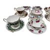 Image 2 : 27pcs Of Various Teacups & Saucers: Royal Albert, Double Stamp Paragon. Windsor, & More