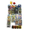 Image 1 : Various Hot Wheels, The Simpsons Shot Glasses, & 2 M&M Guys