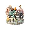 Image 1 : Vintage Capodimonte Style Porcelain Drunk Hobos Figurine