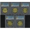 Image 1 : 2018, McDonald's Big Mac 50 th Ann. Token, a set of 5 pcs. All graded as PCGS MS66.