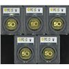 Image 2 : 2018, McDonald's Big Mac 50 th Ann. Token, a set of 5 pcs. All graded as PCGS MS66.