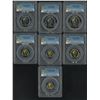 Image 1 : Hong Kong, 1988, standard coin set, set of (7), including: 5/ 10/ 20/ 50 cents and $1, $2 &$5. PCGS 