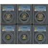 Image 1 : Hong Kong, 1993- 1996, Standard coin set of 6 pcs (without $10). All graded as PCGS MS63 -65.