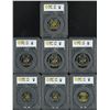 Image 2 : Hong Kong, 1997, Standard coin set of 7 pcs. All graded as PCG PL66- 68.