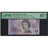 Image 1 : Australia,2008, 5 Dollars, EB08590860. PMG 67EPQ.