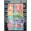 Image 2 : Bermuda, 2009, lot of 6, $2 / 5 / 10 /20 / 50 / 100, Specimen with same Specimen No. 000000 1919. Be