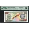 Image 1 : Cyprus, 1987-88, £10, T000000 064. PMG 67EPQ. DeLaRue Specimen.