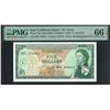 Image 1 : East Caribbean States/ St. Luica, ND (1965), $5, D21 176411. PMG 66EPQ.